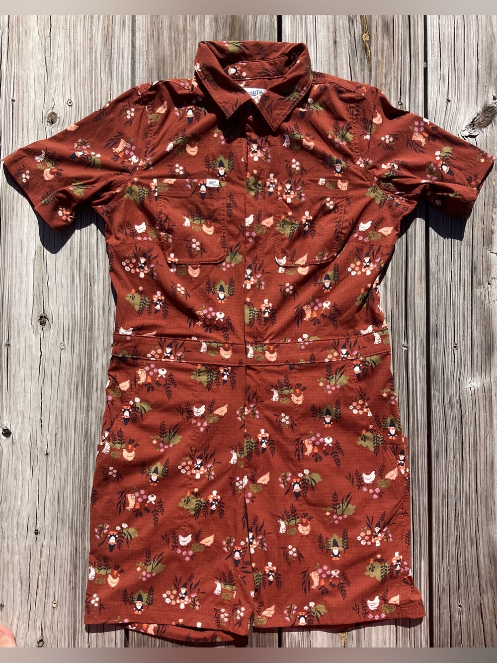 Duluth Gnome Short Coveralls Orange S
